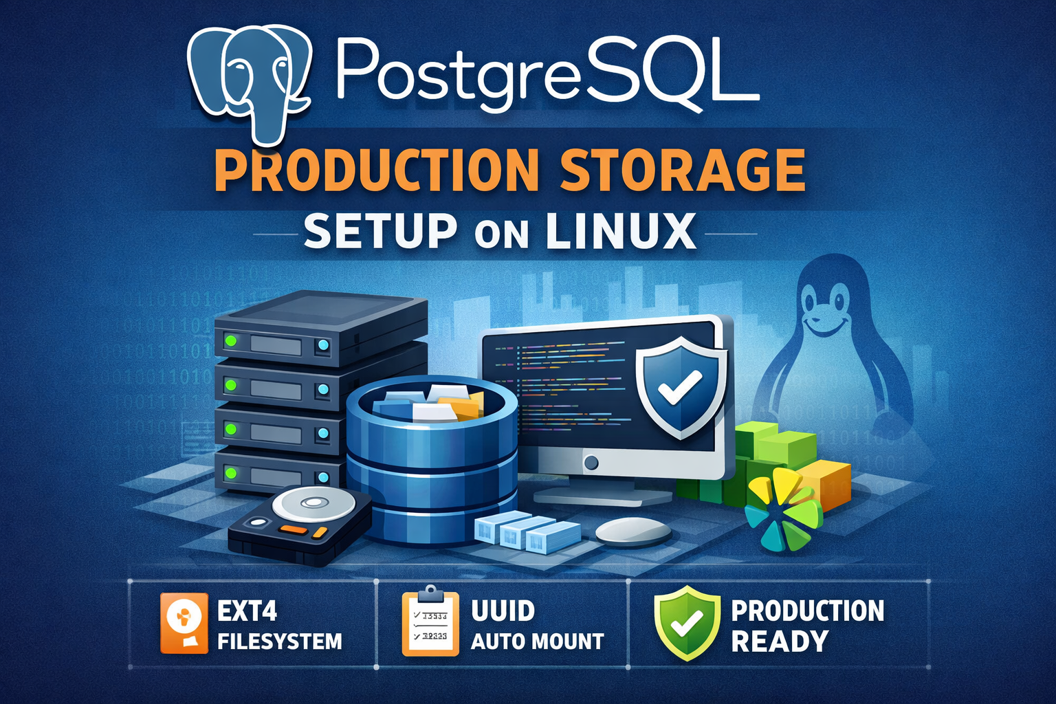 มือเตรียมดิสก์ /dev/sdb และตั้งค่า Auto Mount บน AlmaLinux